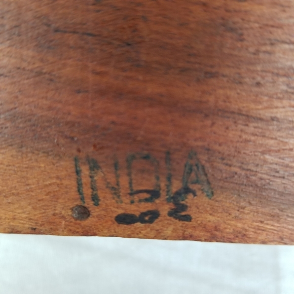 3 vintage wicker Trivets &  little etched wooden trinket box - Picture 12 of 15